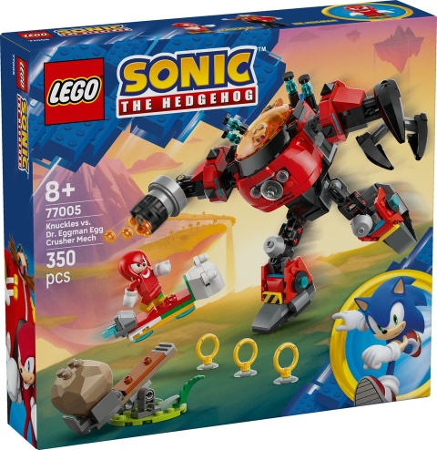 LEGO Sonic Knuckles kontra Dr. Eggman w mechu Egg Crusher 77005